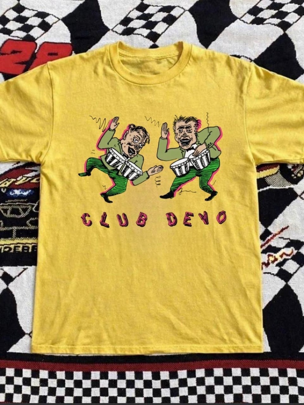 Gildan Yellow Club Devo Graphic Tee
